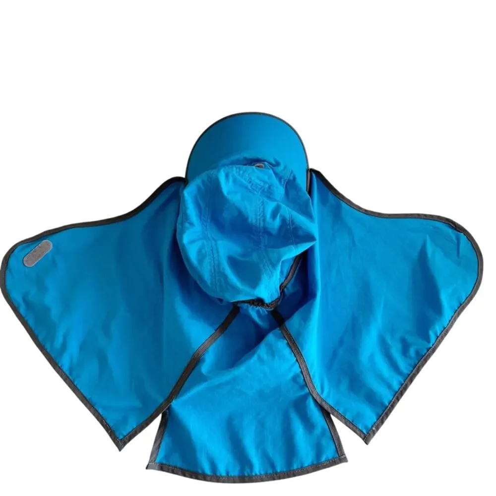 Outdoor Research Kids XS Sun Runner Hat with UPF 50+ Cape Blue